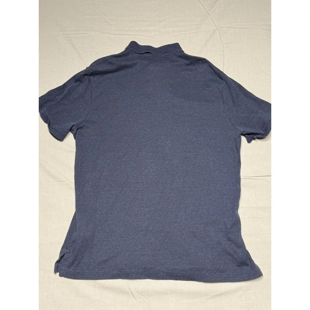 Ralph Lauren Polo Shirt Men Large Navy Blue Short Sleeve Classic Fit Golf Casual